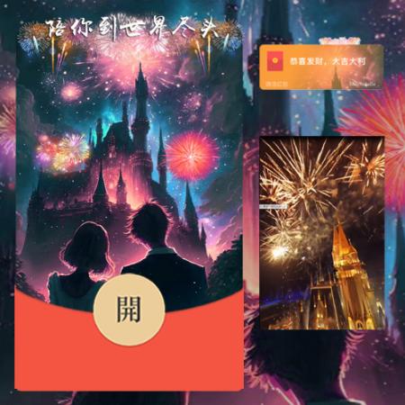 红包封面-MilchstaBe-陪你到世界尽头（烟花系列）