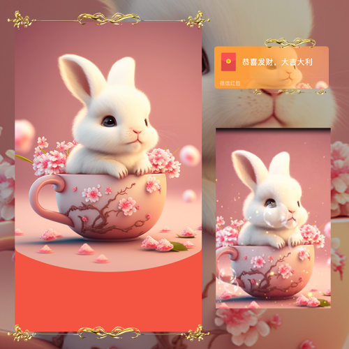 红包封面-长安-兔兔2（可爱系列）
